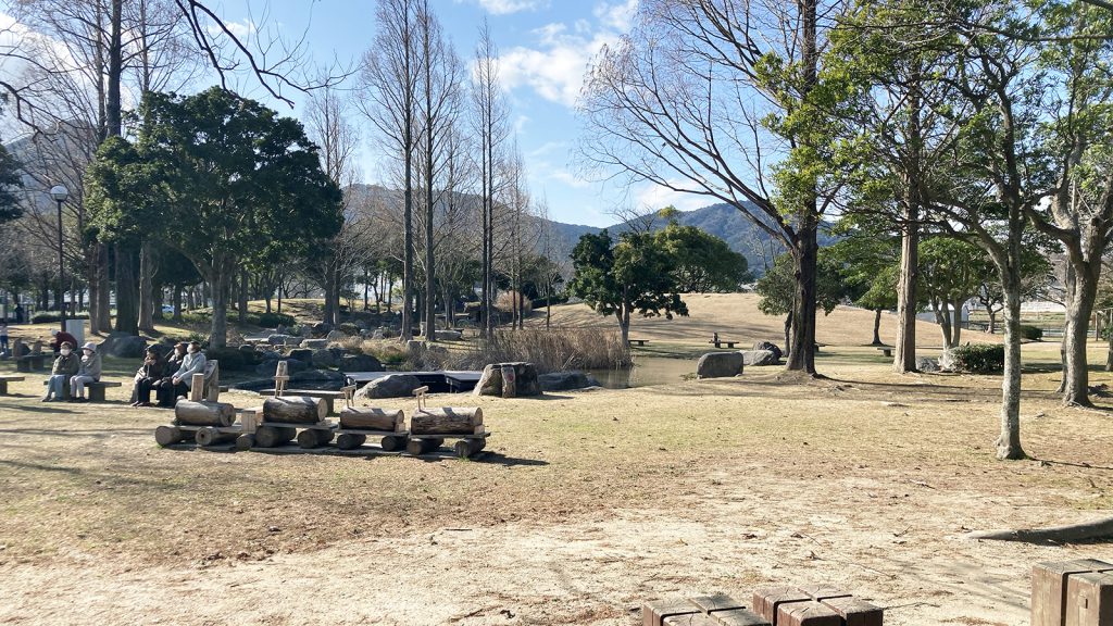 西部運動公園のビオトープエリア風景